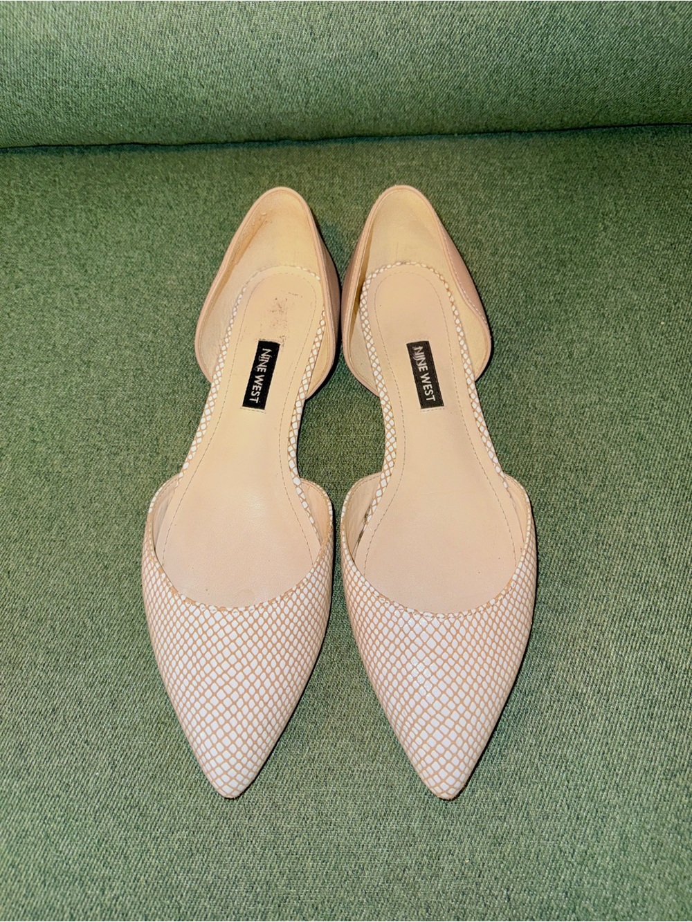 Nine West Leather Flats with Pointed Toes